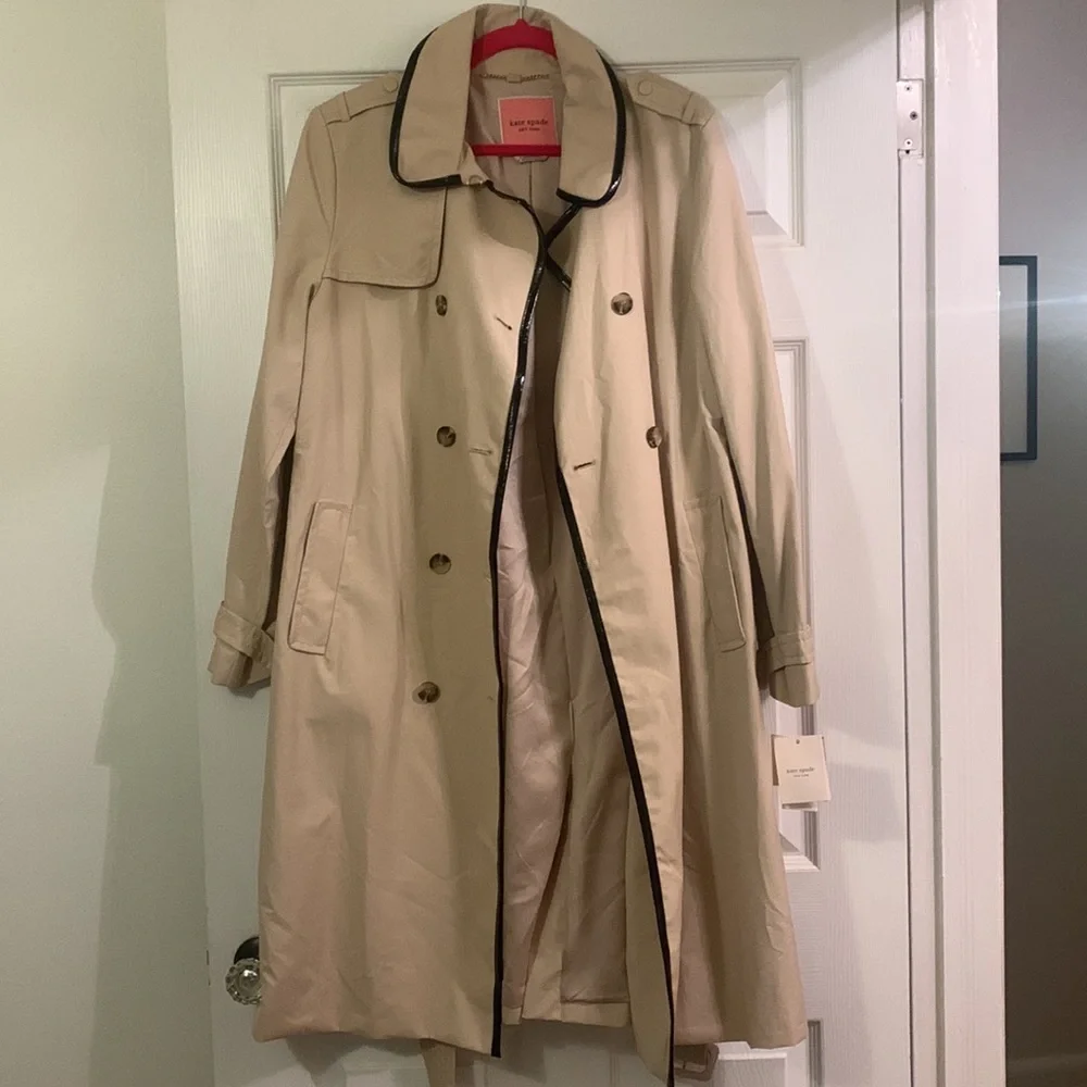 NWT Kate Spade Double Breasted Trench Coat Medium